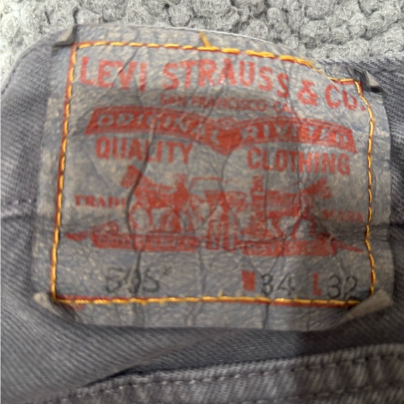 Levi's Men's Straight Jeans - Dark Gray - Picture 5 of 5